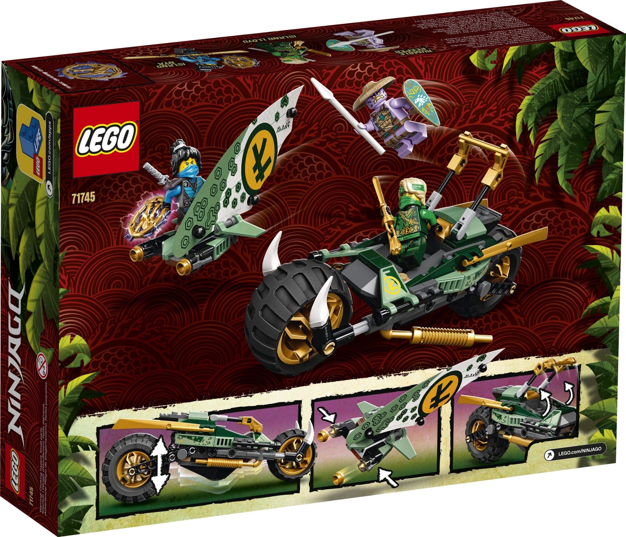 Foto 6 pulgar | Kit De Construcción Lego Ninjago Lloyd's Jungle Chopper Bike 71745 - Venta Internacional.