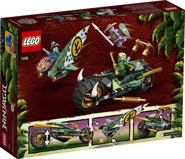 Foto 5 | Kit De Construcción Lego Ninjago Lloyd's Jungle Chopper Bike 71745 - Venta Internacional.