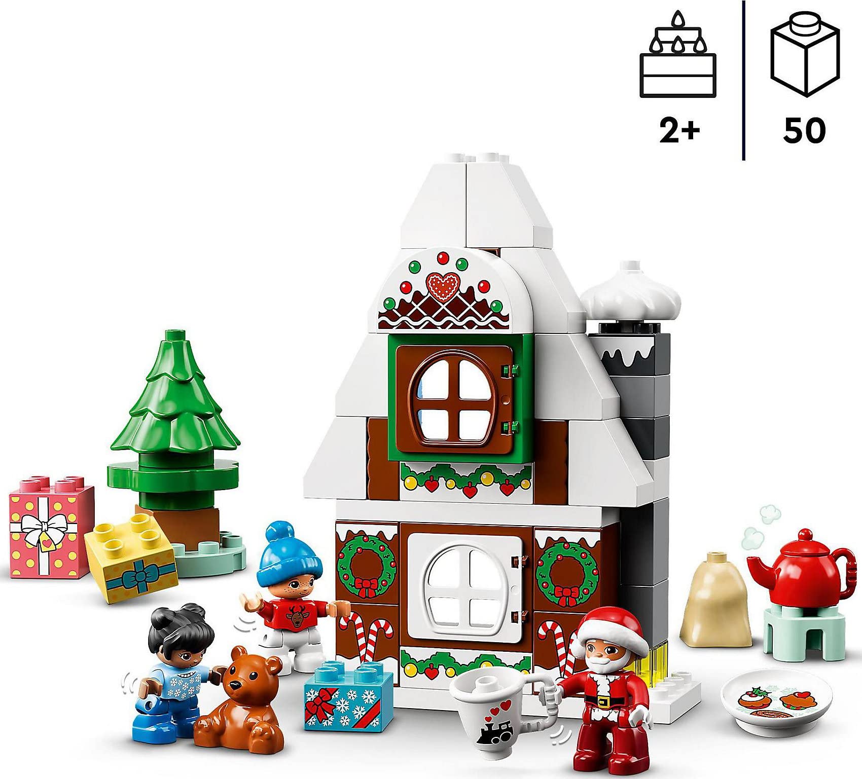 Foto 4 pulgar | Juguete De Construcción Lego Duplo Santa's Gingerbread House 10976 - Venta Internacional.