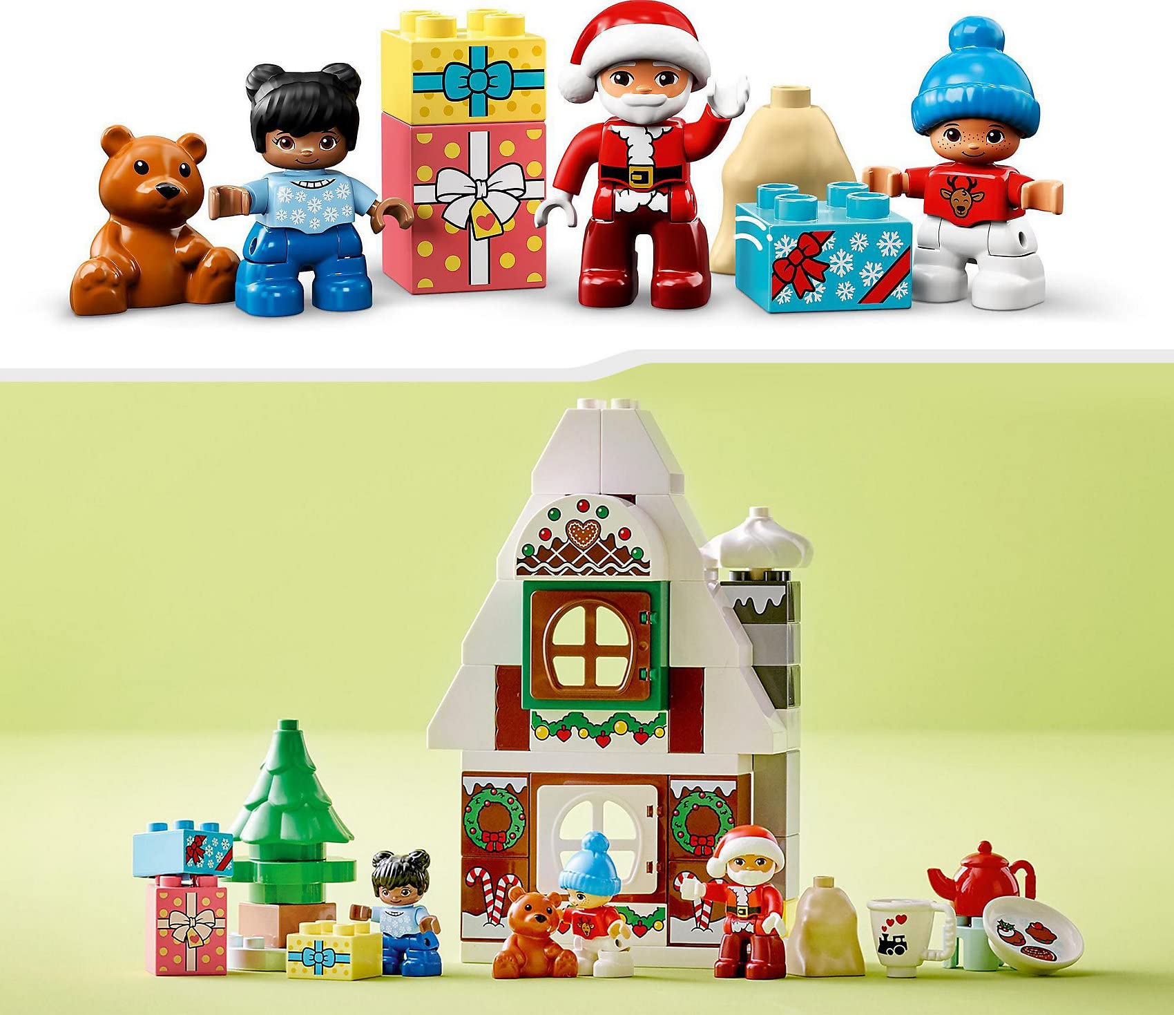 Foto 6 | Juguete De Construcción Lego Duplo Santa's Gingerbread House 10976 - Venta Internacional.