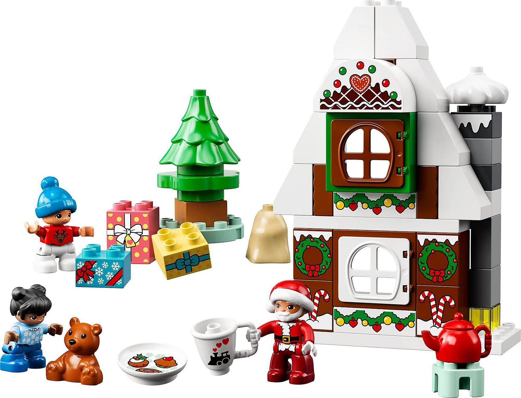 Foto 7 | Juguete De Construcción Lego Duplo Santa's Gingerbread House 10976 - Venta Internacional.