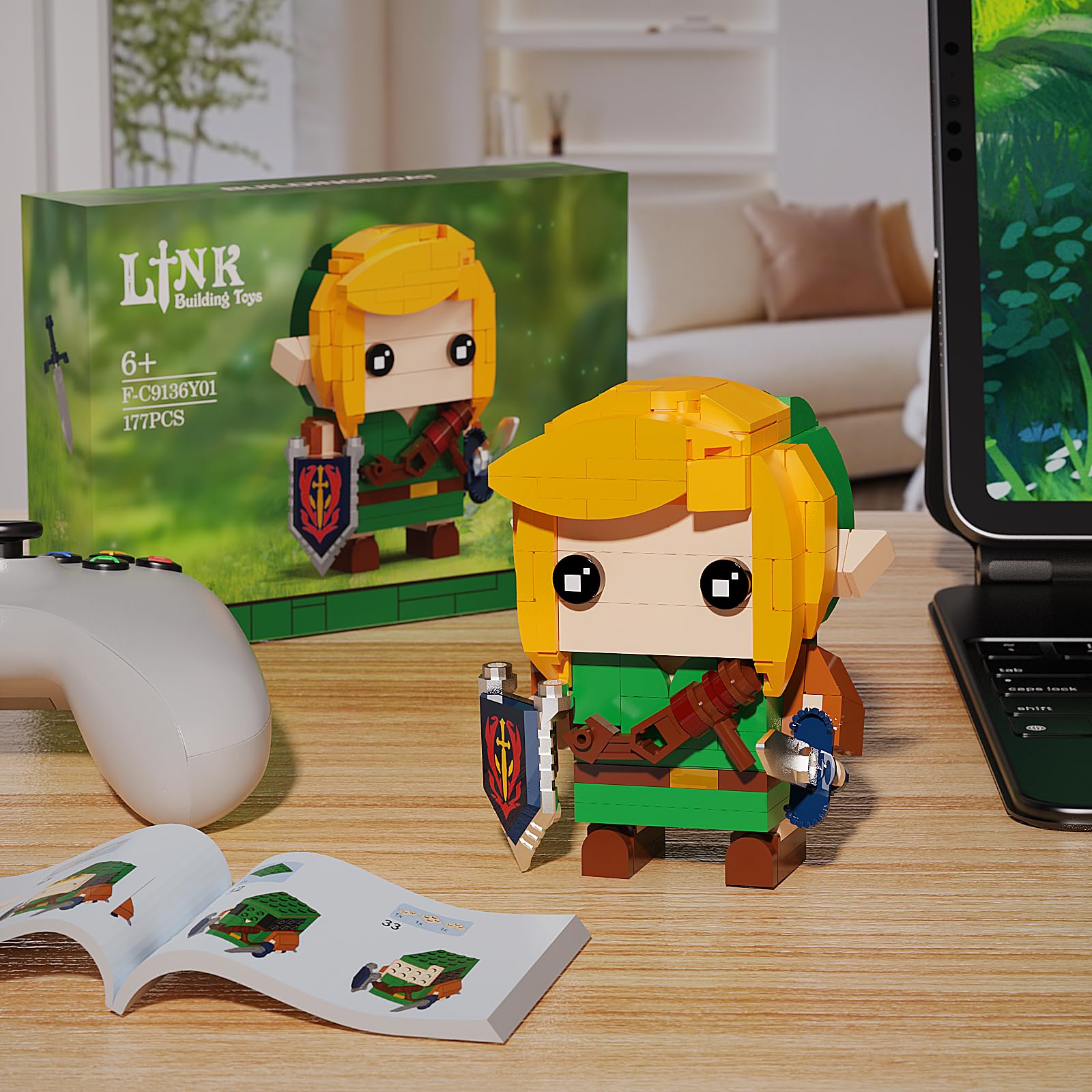 Foto 3 | Set de Construcción Buildingboat Link Con Master Sword, 177 Piezas - Venta Internacional