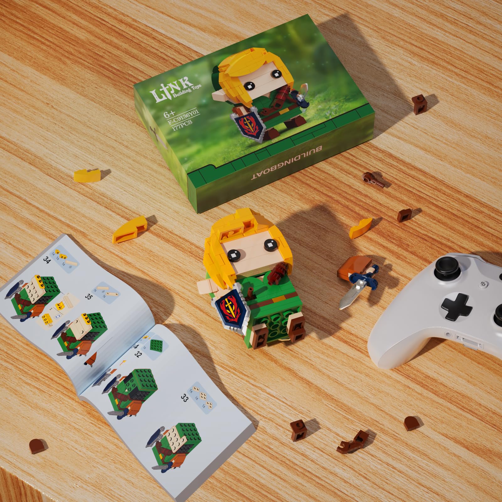 Foto 7 pulgar | Set de Construcción Buildingboat Link Con Master Sword, 177 Piezas - Venta Internacional