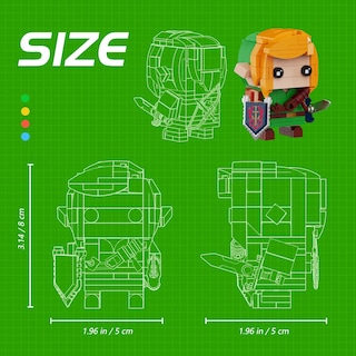 Foto 7 | Set de Construcción Buildingboat Link Con Master Sword, 177 Piezas - Venta Internacional