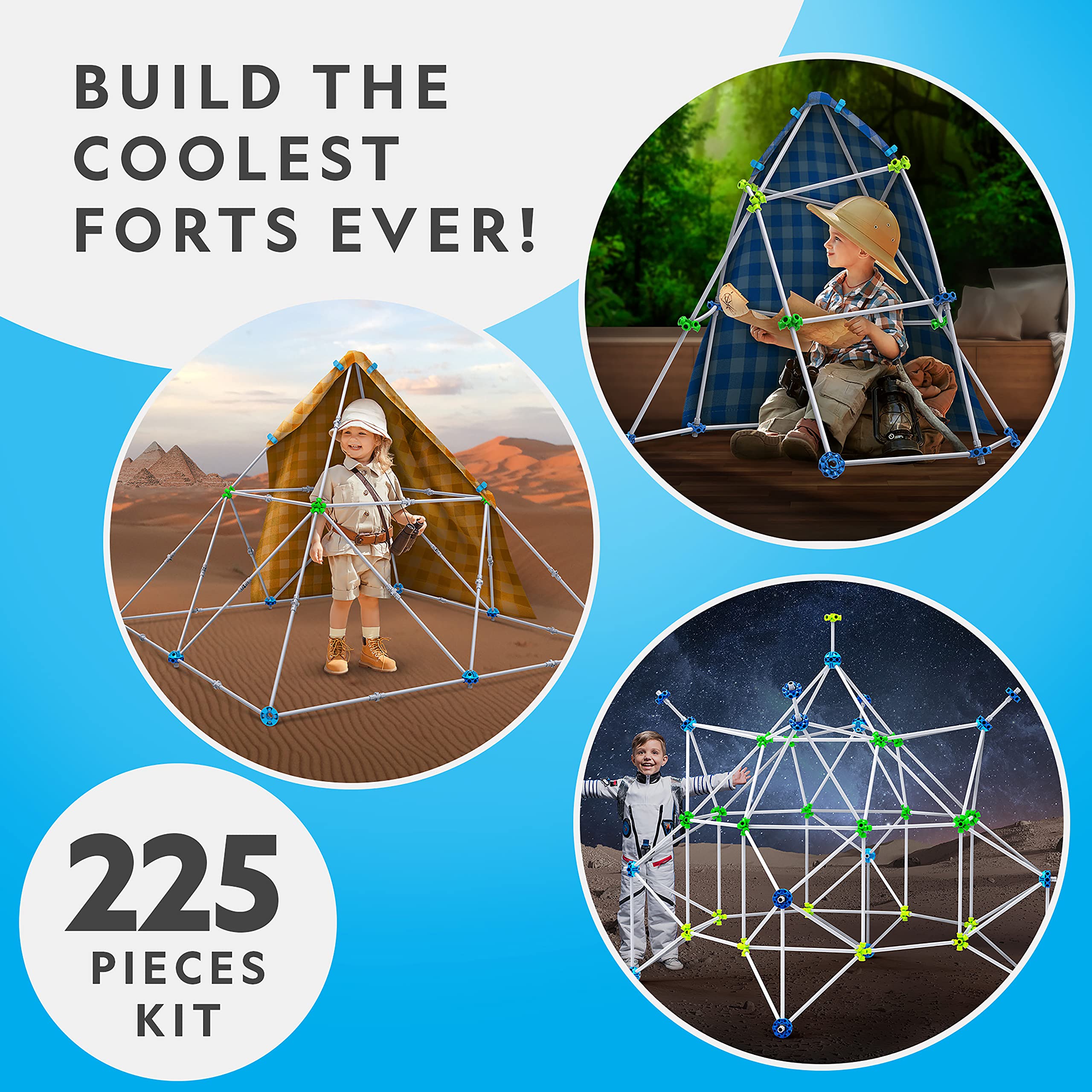 Foto 4 pulgar | Kit De Construcción De Fortificaciones National Geographic Kids Epic, 225 Piezas - Venta Internacional.