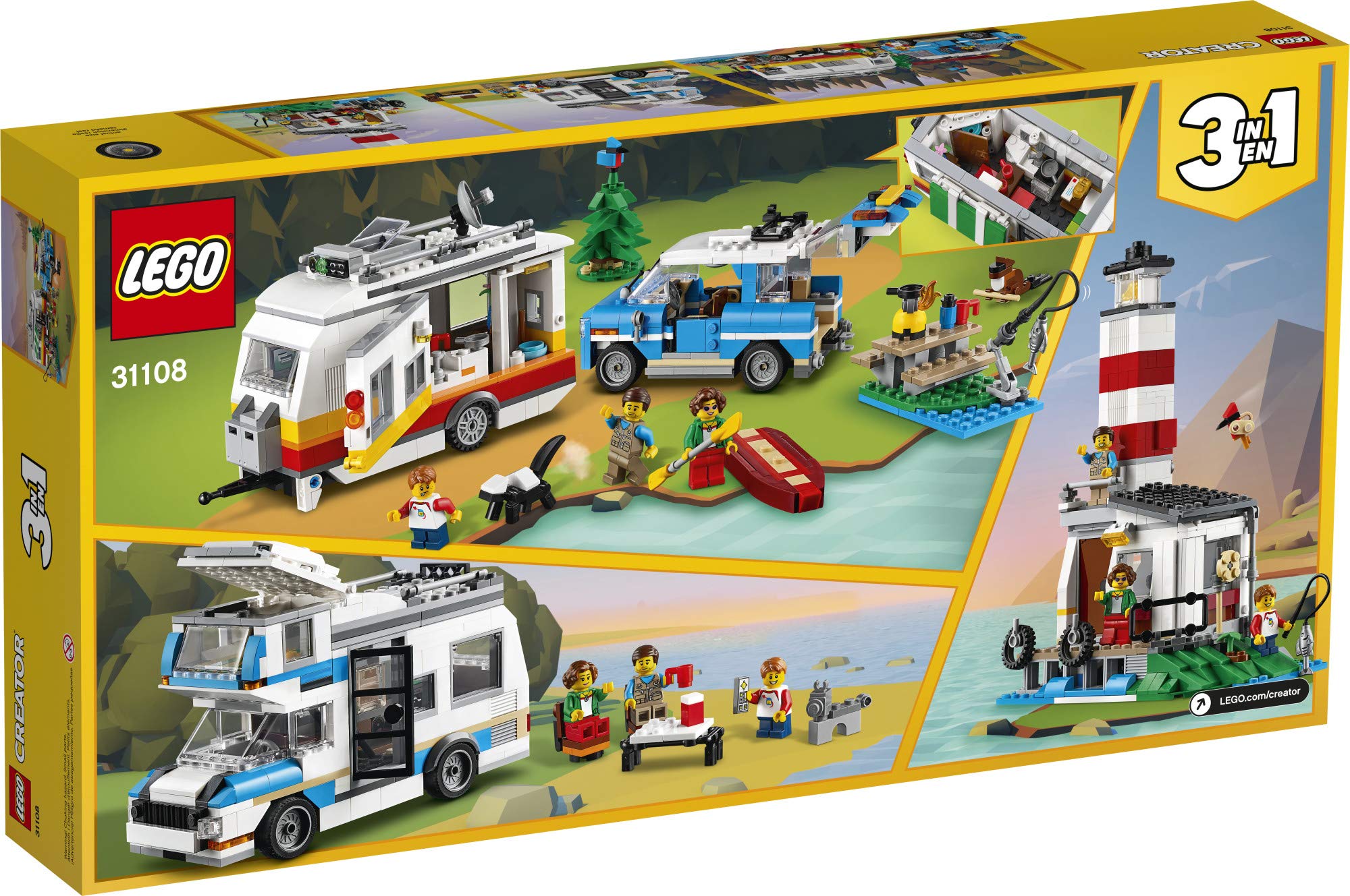 Foto 6 pulgar | Kit de Construcción Lego Creator 3 en 1 Caravan Family Holiday 31108 - Venta Internacional