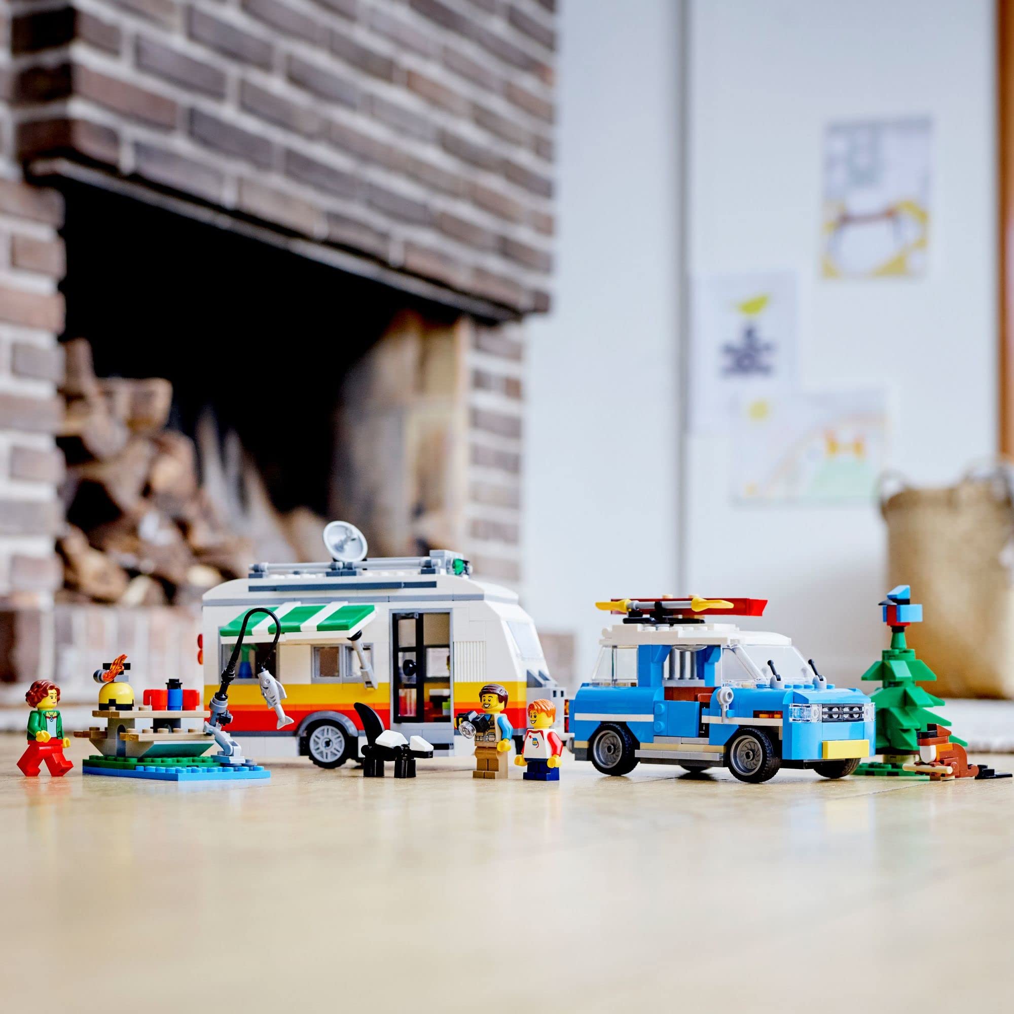 Foto 7 | Kit de Construcción Lego Creator 3 en 1 Caravan Family Holiday 31108 - Venta Internacional
