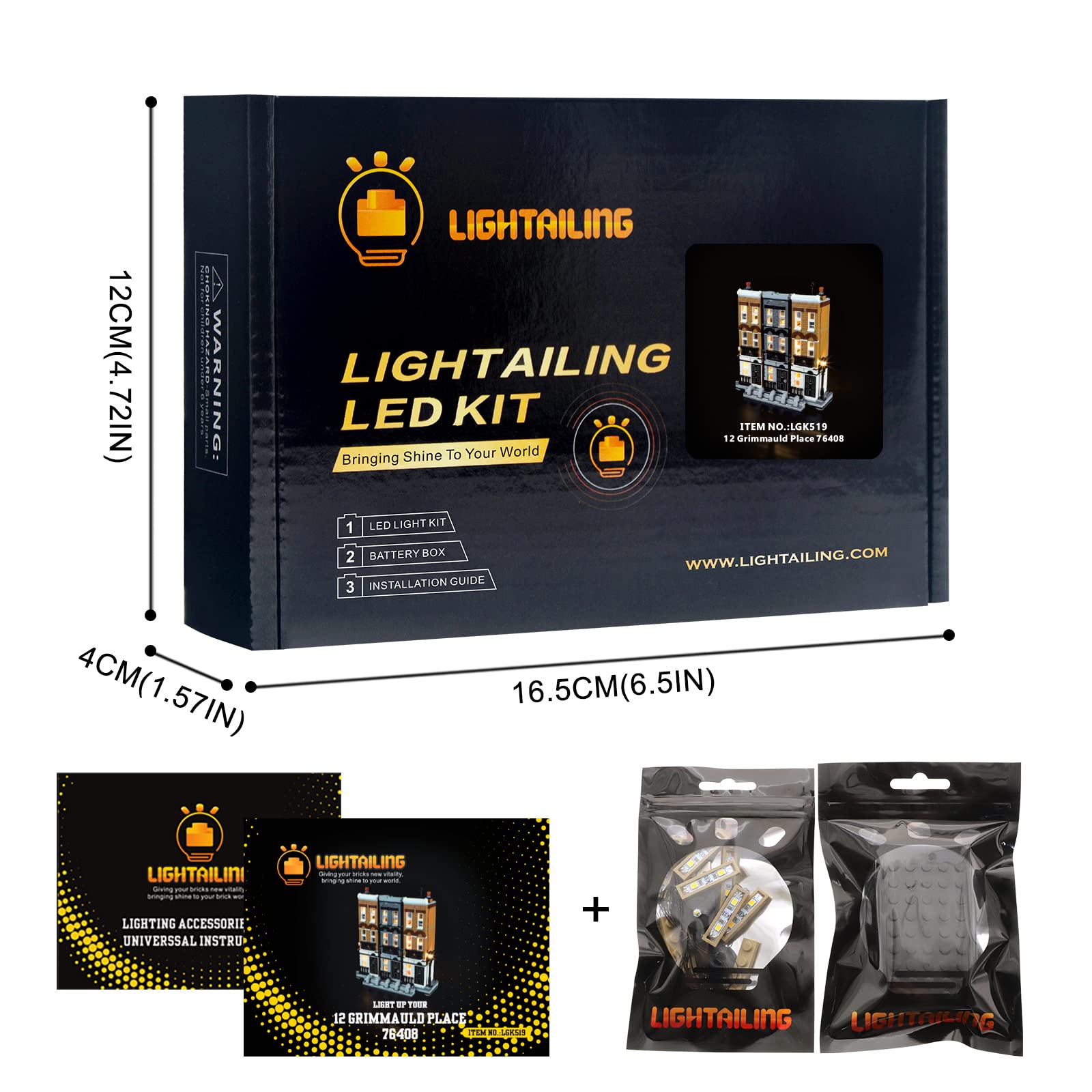 Foto 7 pulgar | Kit De Luces Led Lightailing Para Lego 76408 12 Grimmauld Place - Venta Internacional.