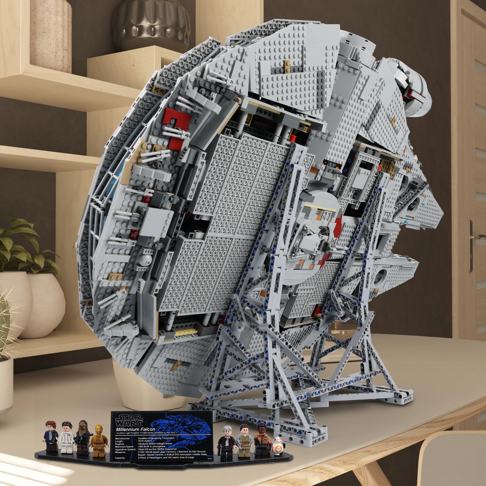 Foto 8 pulgar | Expositor Vertical Kyglaring para Lego Millennium Falcon - Venta Internacional