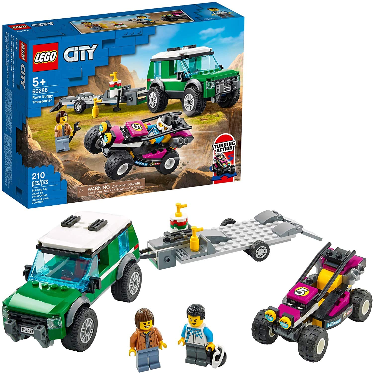 Foto 3 pulgar | Kit de Construcción Lego City Race Buggy Transporter 60288 (210 Piezas) - Venta Internacional