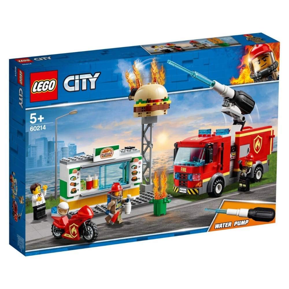 Kit de Construcción Lego City Burger Bar Fire Rescue 60214 (327 Piezas) - Venta Internacional