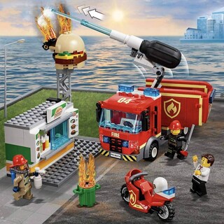 Foto 5 | Kit de Construcción Lego City Burger Bar Fire Rescue 60214 (327 Piezas) - Venta Internacional