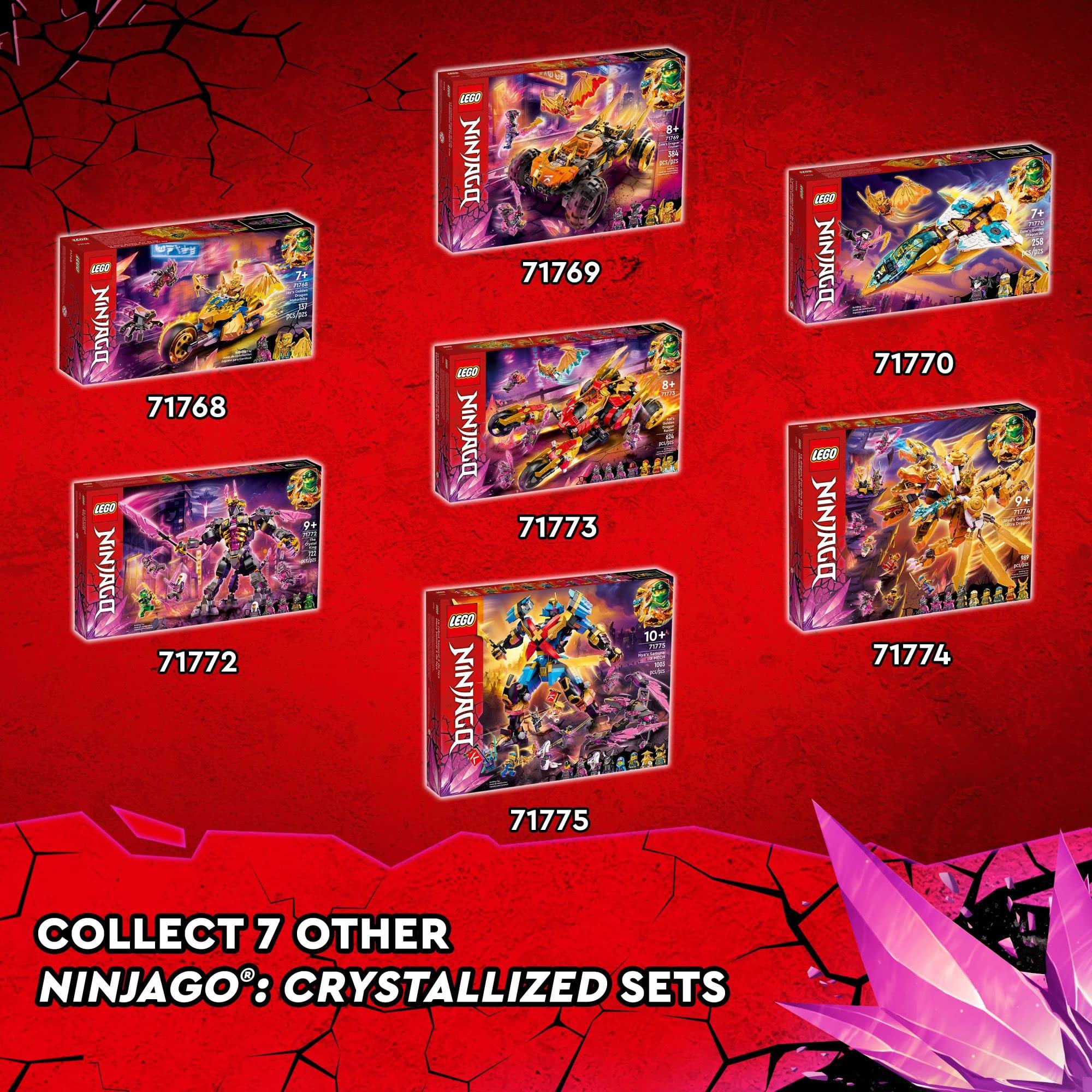 Foto 5 pulgar | Set de Juego de Acción Lego Ninjago The Crystal King Temple 71771 - Venta Internacional