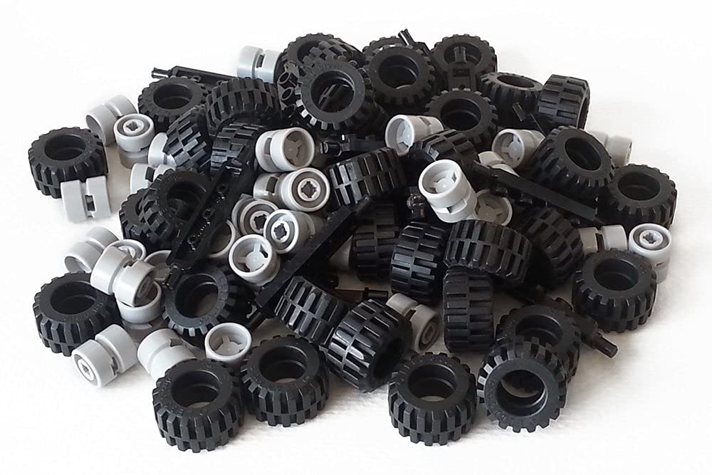 Foto 2 pulgar | Lote de Ruedas Lego City 40 Neumáticos Negro - Venta Internacional