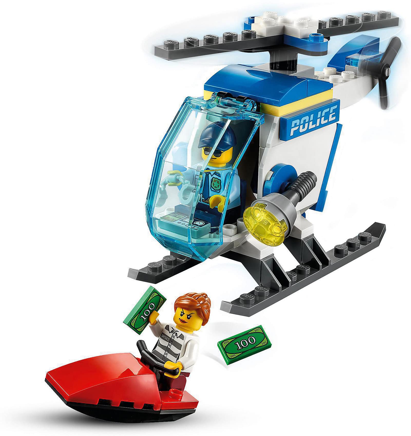 Foto 4 pulgar | Helicóptero Lego City Police De Juguete 60275 Con Oficial Y Ladrón - Venta Internacional.