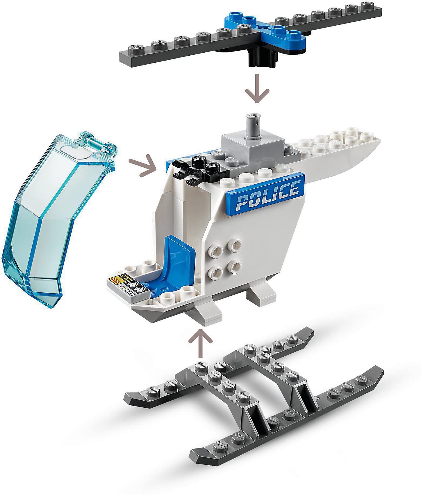 Foto 5 pulgar | Helicóptero Lego City Police De Juguete 60275 Con Oficial Y Ladrón - Venta Internacional.