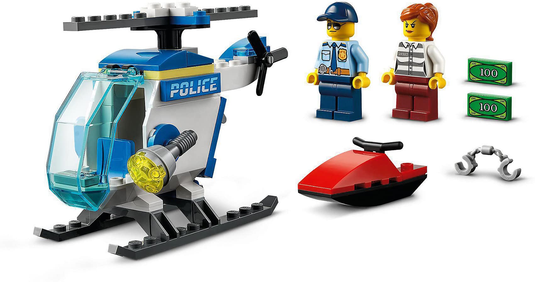 Foto 6 pulgar | Helicóptero Lego City Police De Juguete 60275 Con Oficial Y Ladrón - Venta Internacional.