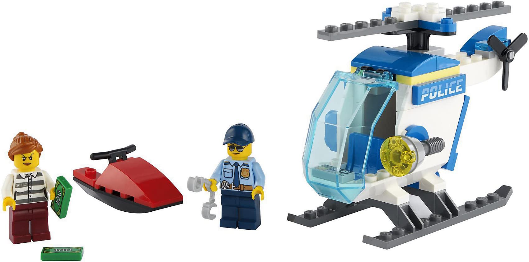 Foto 8 pulgar | Helicóptero Lego City Police De Juguete 60275 Con Oficial Y Ladrón - Venta Internacional.