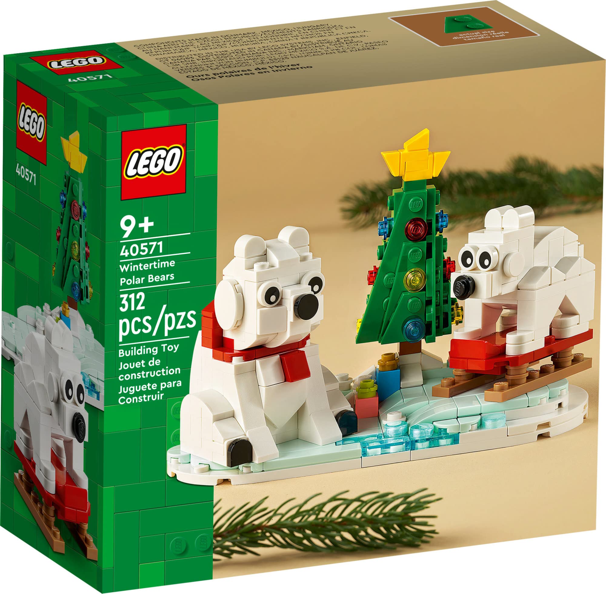 Kit de Construcción Lego Wintertime Polar Bears 40571 Christmas - Venta Internacional