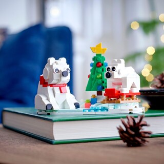 Foto 2 | Kit de Construcción Lego Wintertime Polar Bears 40571 Christmas - Venta Internacional
