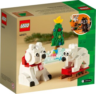 Foto 6 | Kit de Construcción Lego Wintertime Polar Bears 40571 Christmas - Venta Internacional