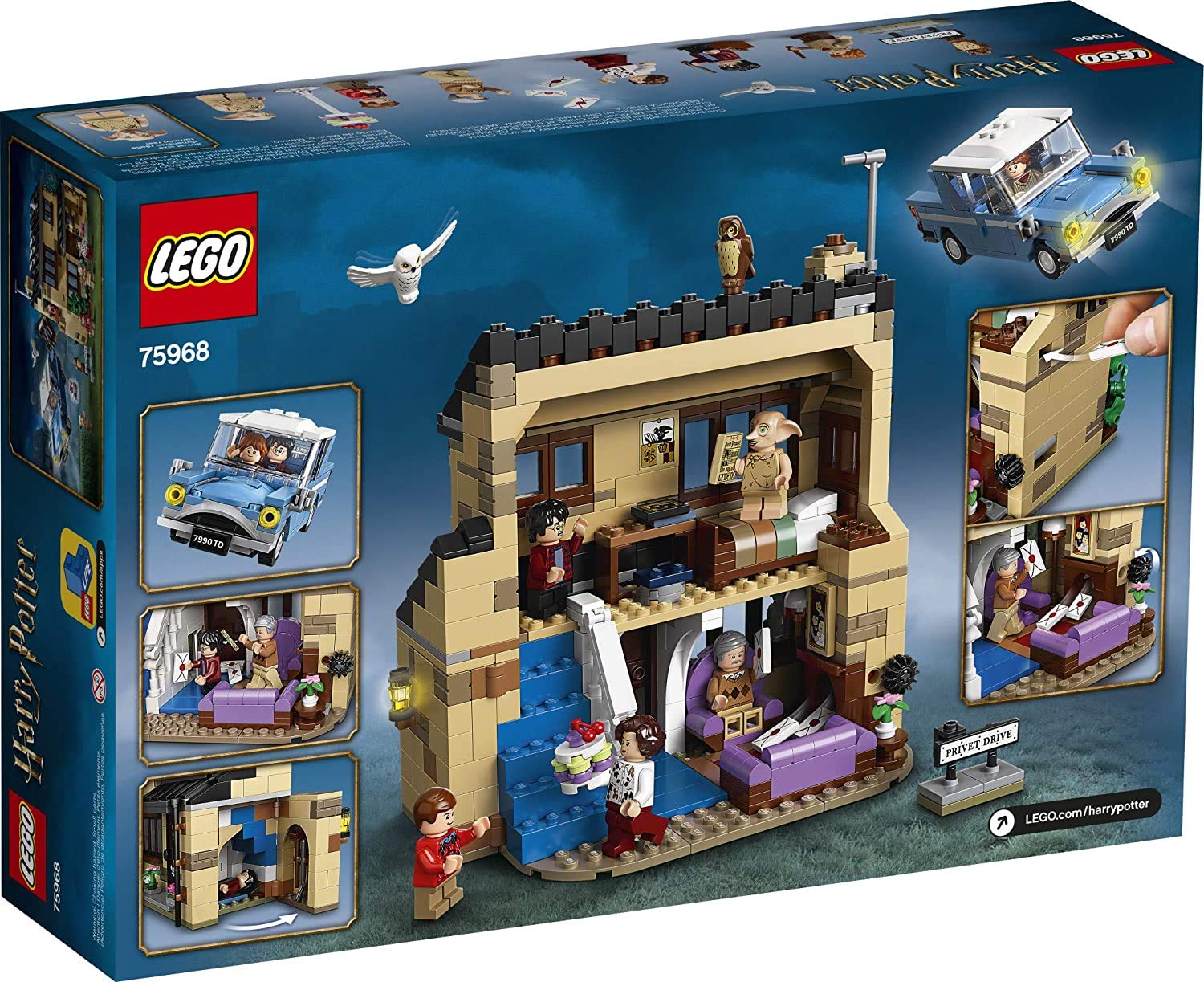 Foto 3 pulgar | Casa de Juguete Lego Harry Potter 4 Privet Drive 75968 Con Ford Anglia - Venta Internacional