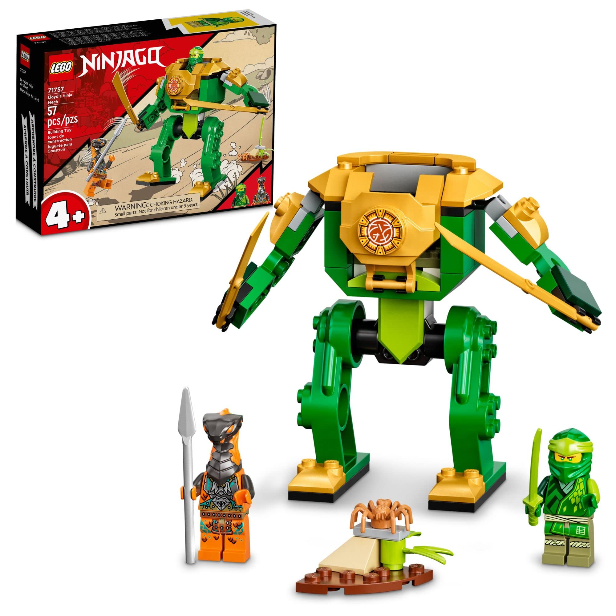 Foto 2 pulgar | Figura de Acción de Juguete Lego Ninjago Lloyd's Ninja Mech 71757 - Venta Internacional