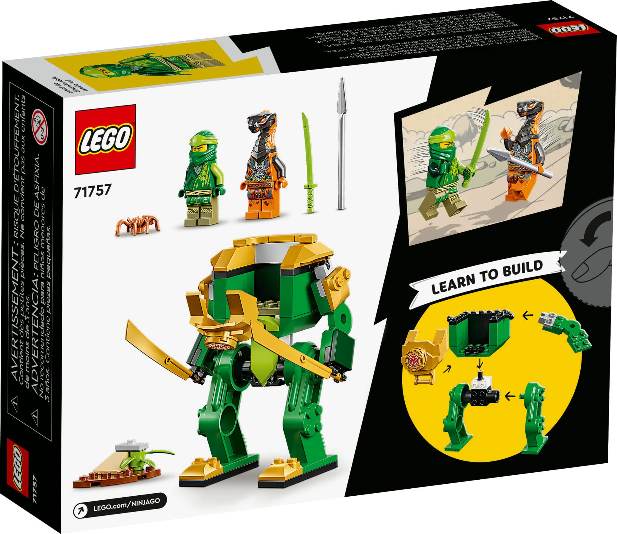 Foto 7 pulgar | Figura de Acción de Juguete Lego Ninjago Lloyd's Ninja Mech 71757 - Venta Internacional