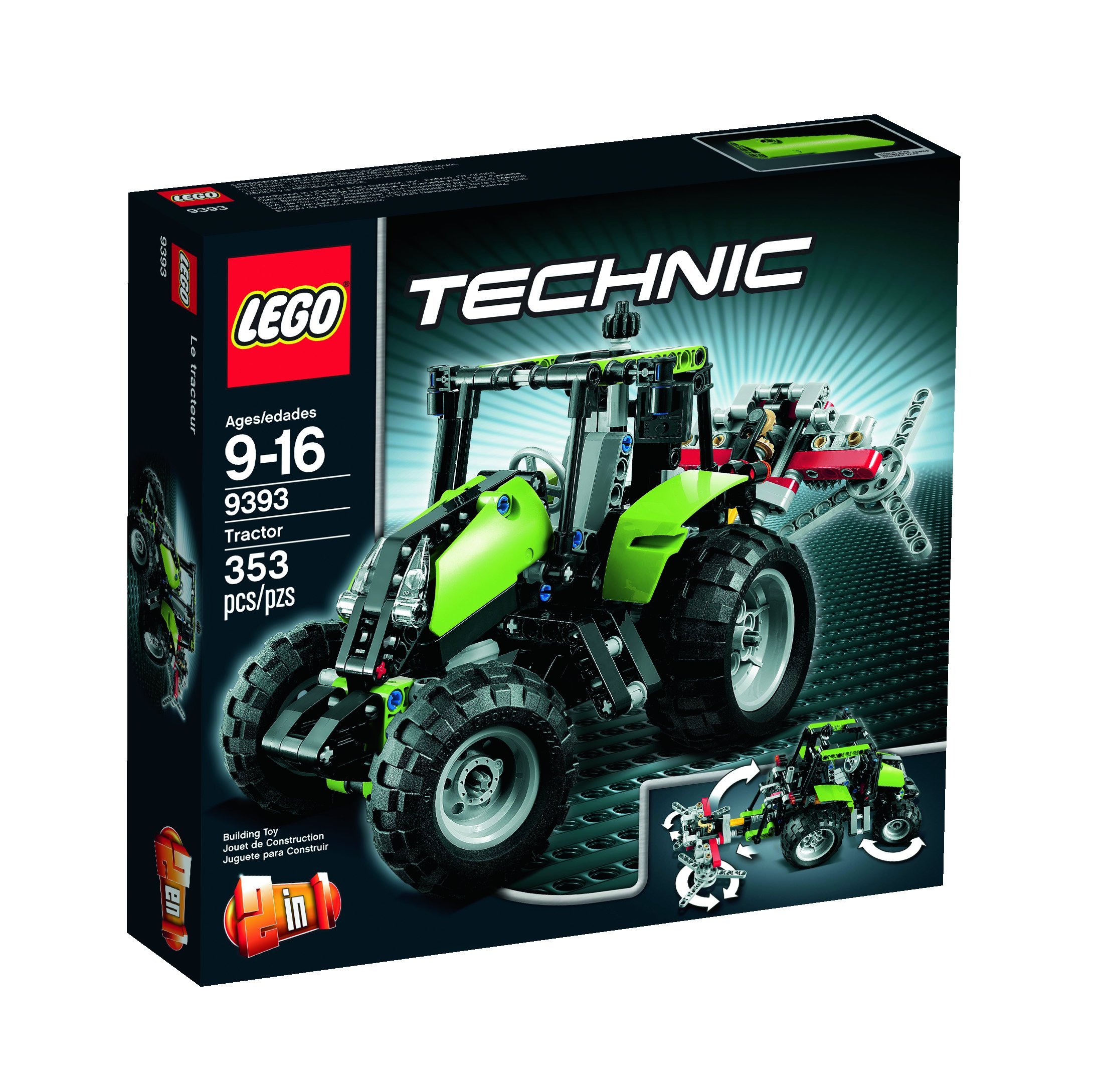 Juguete de Construcción Lego Technic Tractor 9393 con 353 Piezas - Venta Internacional $6,647