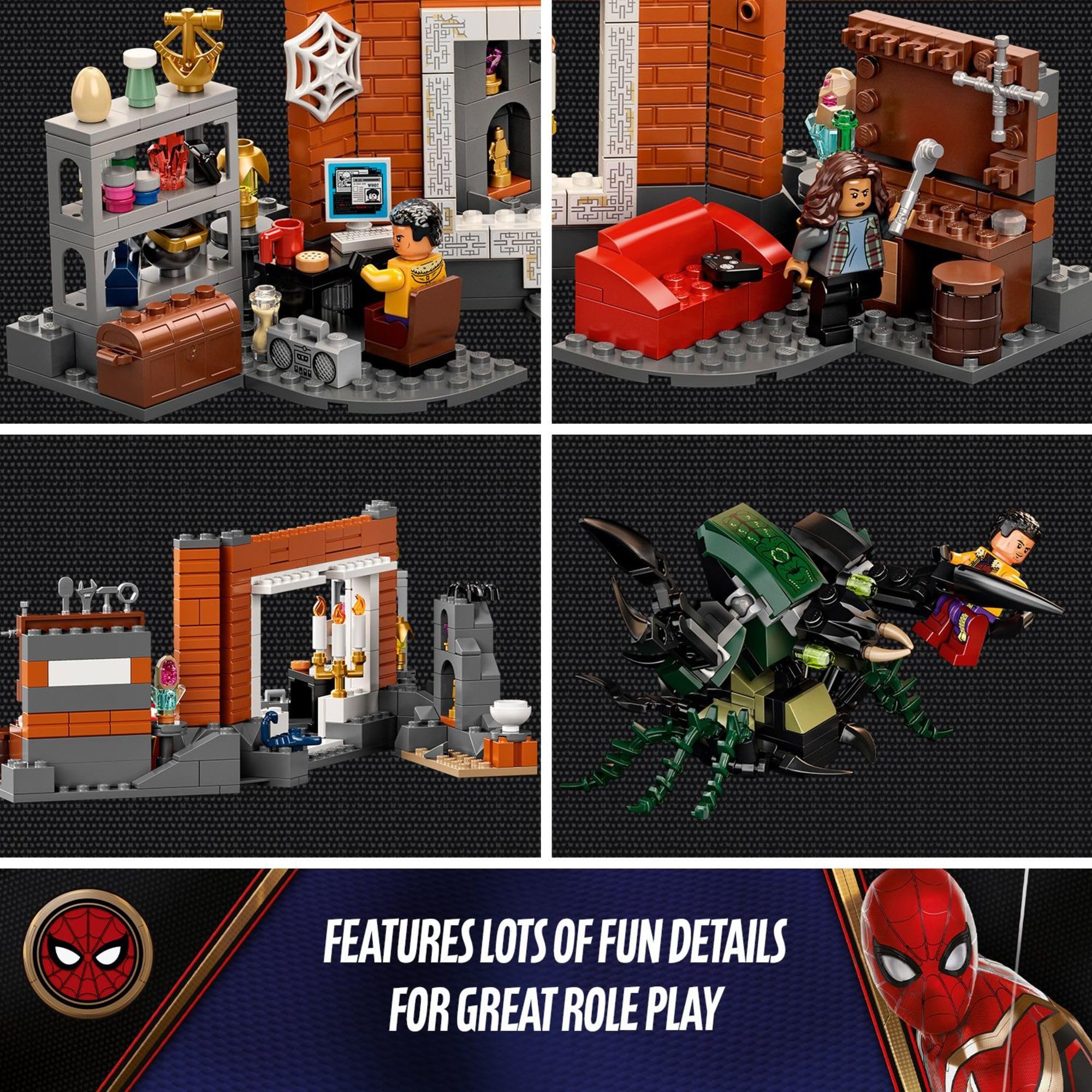 Foto 6 pulgar | Kit de Construcción Lego Marvel Spider-man The Sanctum Workshop - Venta Internacional