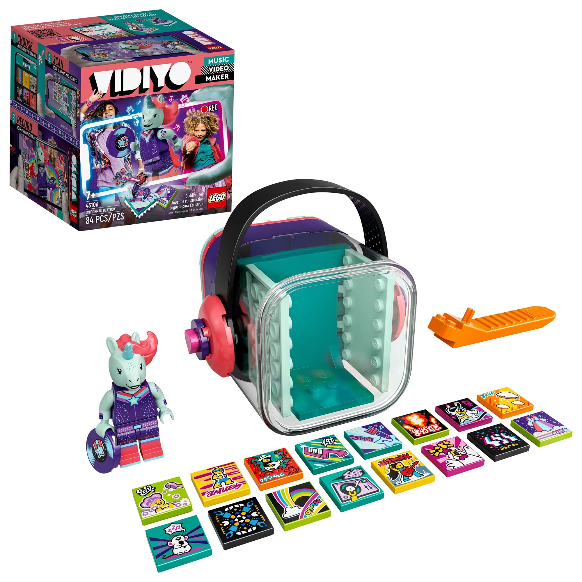 Foto 1 | Kit De Construcción Lego Vidiyo Unicorn Dj Beatbox 43106 84 Piezas - Venta Internacional.