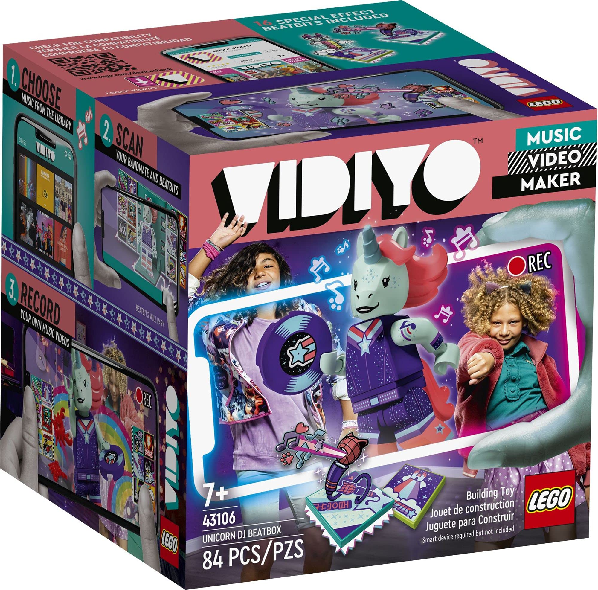 Foto 5 pulgar | Kit De Construcción Lego Vidiyo Unicorn Dj Beatbox 43106 84 Piezas - Venta Internacional.