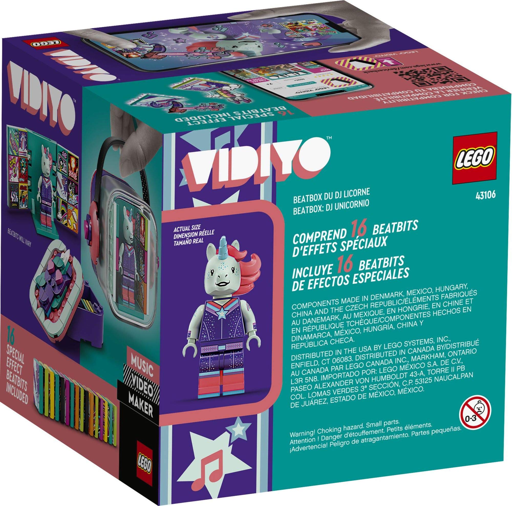 Foto 6 pulgar | Kit De Construcción Lego Vidiyo Unicorn Dj Beatbox 43106 84 Piezas - Venta Internacional.