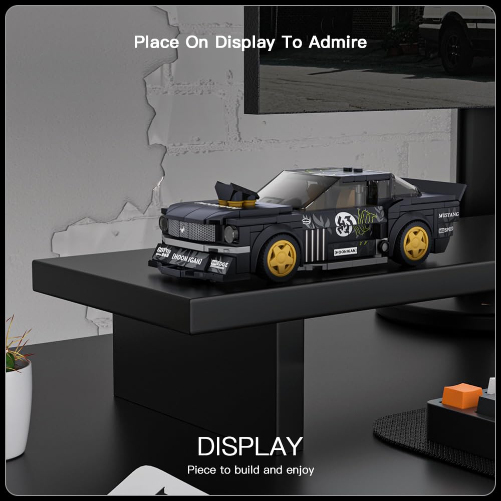 Foto 4 | Molde Para Juguetes De Construcción King Speed Champion Mustang Con Vitrina - Venta Internacional.