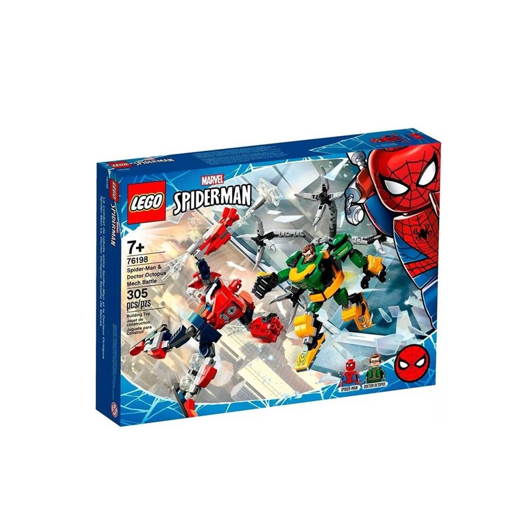 Foto 3 | Juguete de Construcción Lego Marvel Spider-man Spider-man Y Doctor Octopus Mech Battle 76198 305 Piezas - Venta In