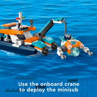 Foto 5 | Set De Juguetes Lego City Sea Explorer Boat Con Figuras 60377 - Venta Internacional.