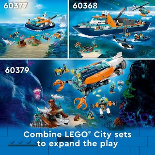 Foto 7 | Set De Juguetes Lego City Sea Explorer Boat Con Figuras 60377 - Venta Internacional.