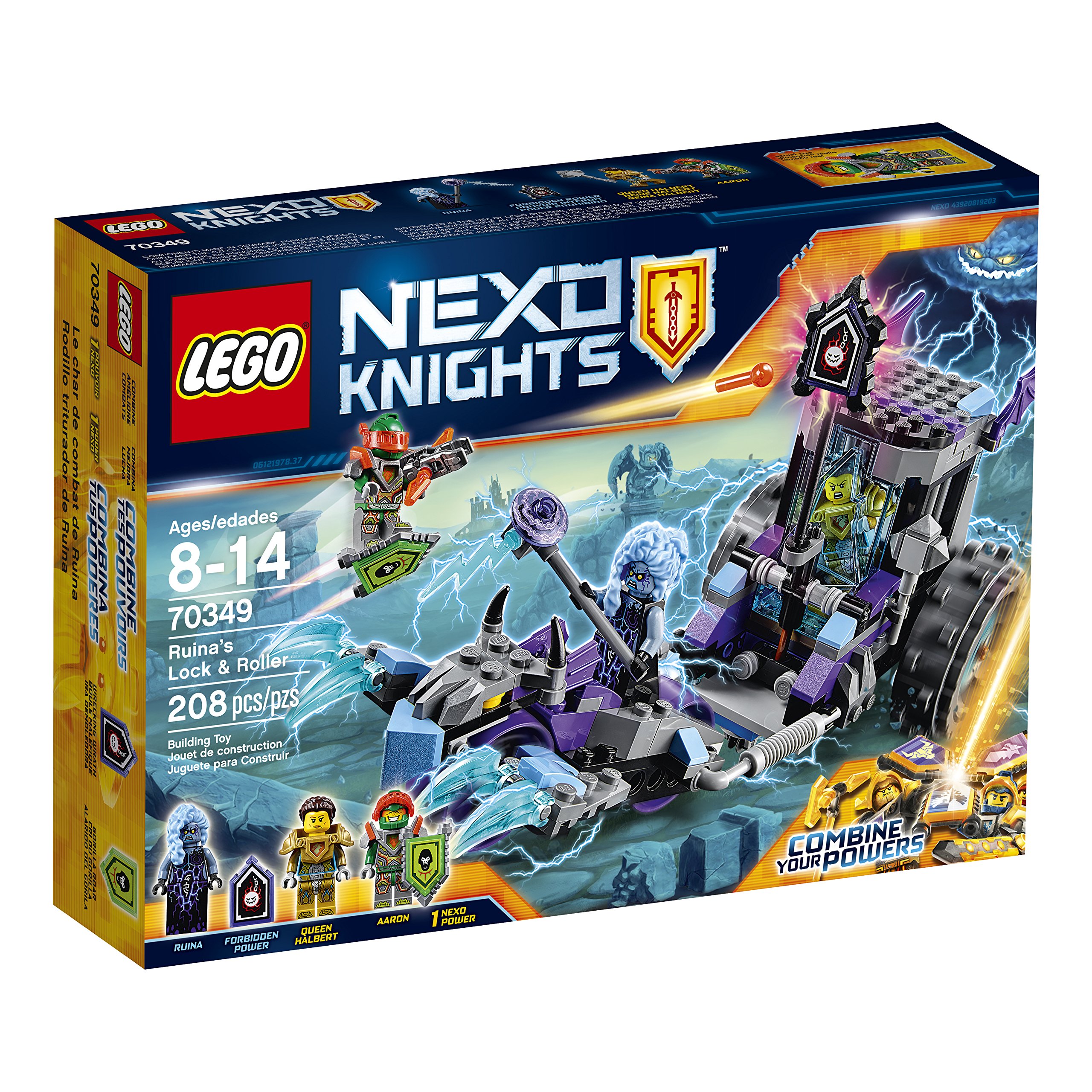 Foto 2 pulgar | Lego Nexo Knights Ruina's Lock & Roller 70349 - Venta Internacional