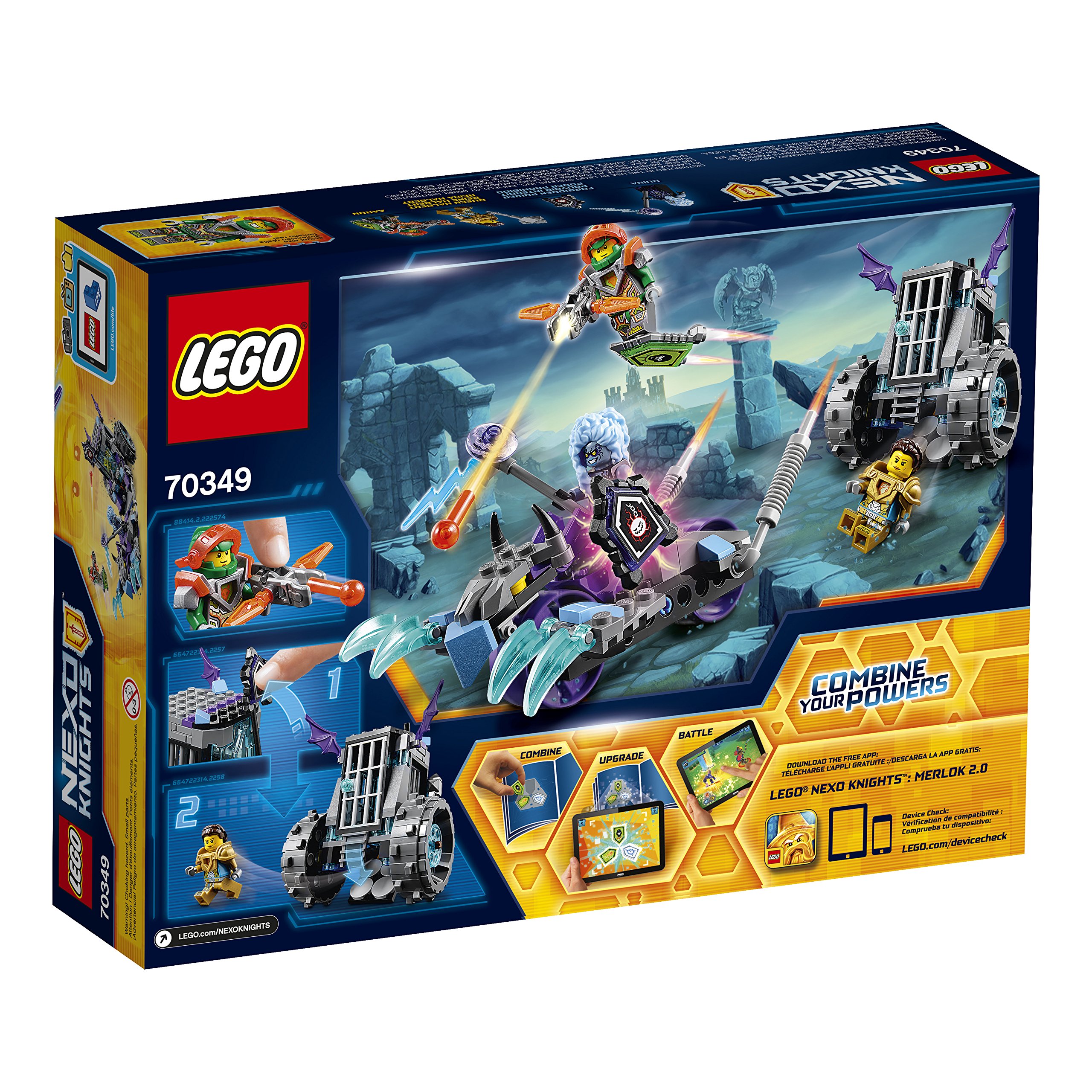 Foto 4 pulgar | Lego Nexo Knights Ruina's Lock & Roller 70349 - Venta Internacional