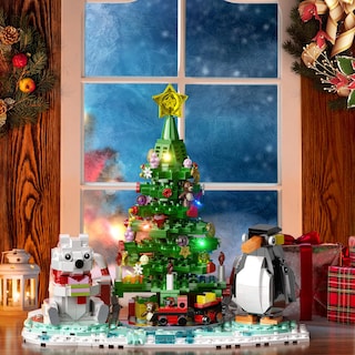Foto 4 | Kit de Construcción de Árboles de Navidad Vonado Con Luces 802 Piezas - Venta Internacional