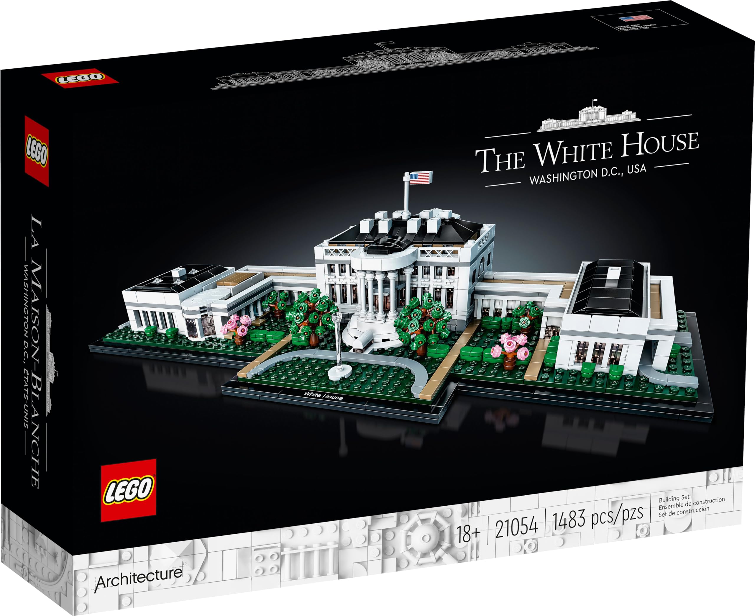 Foto 6 pulgar | Kit de Construcción de Maquetas Lego Architecture The White House 21054 - Venta Internacional