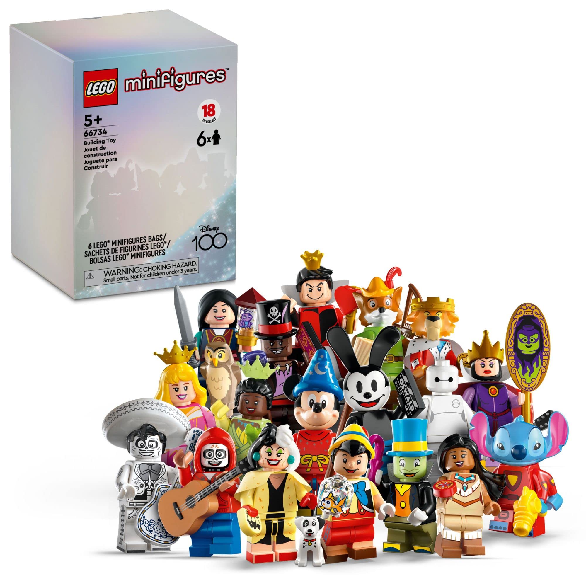 Foto 2 pulgar | Figuras Coleccionables Lego Minifigures Disney 100 Paquete de 6 - Venta Internacional