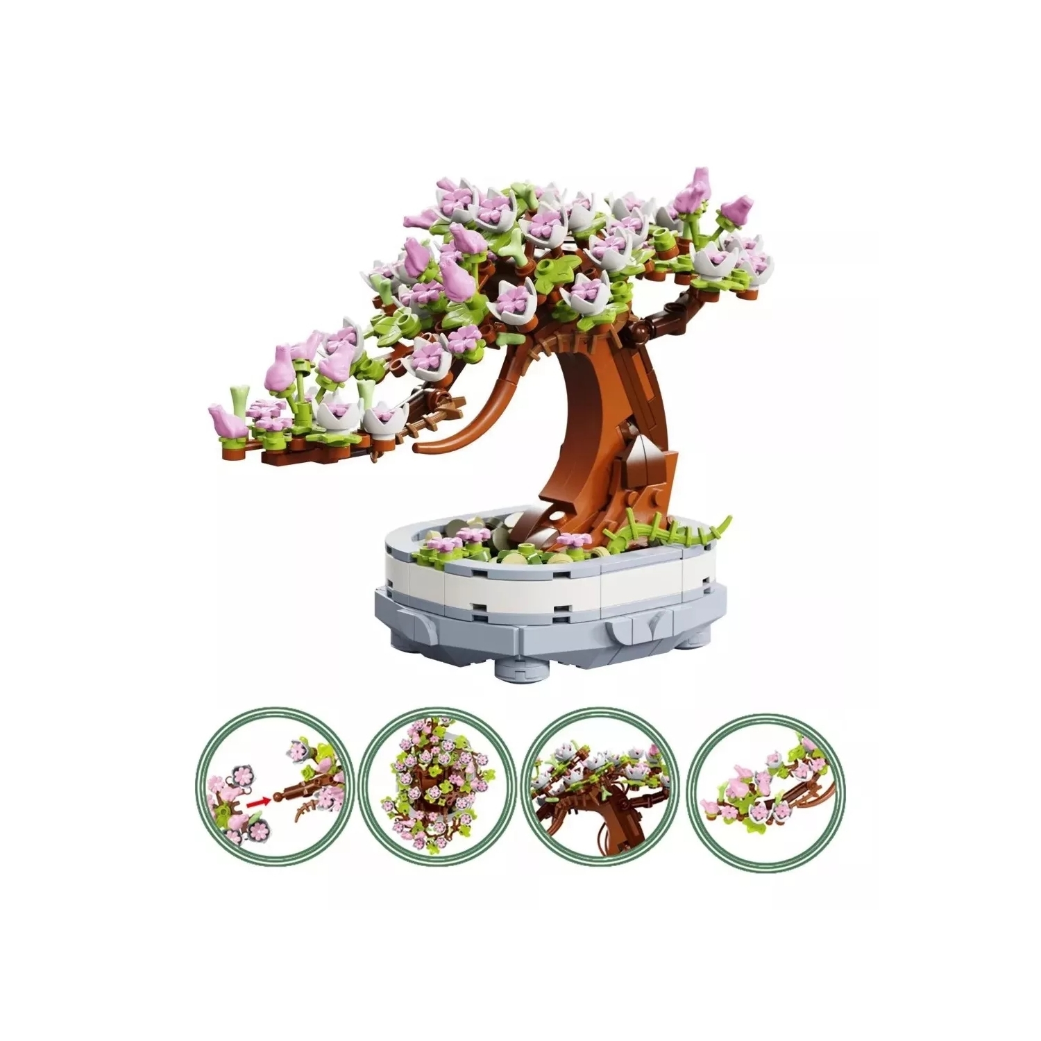 Juego de Bloques De Construcción Toy Potted Cherry Bonsai 462 Piezas - Venta Internacional
