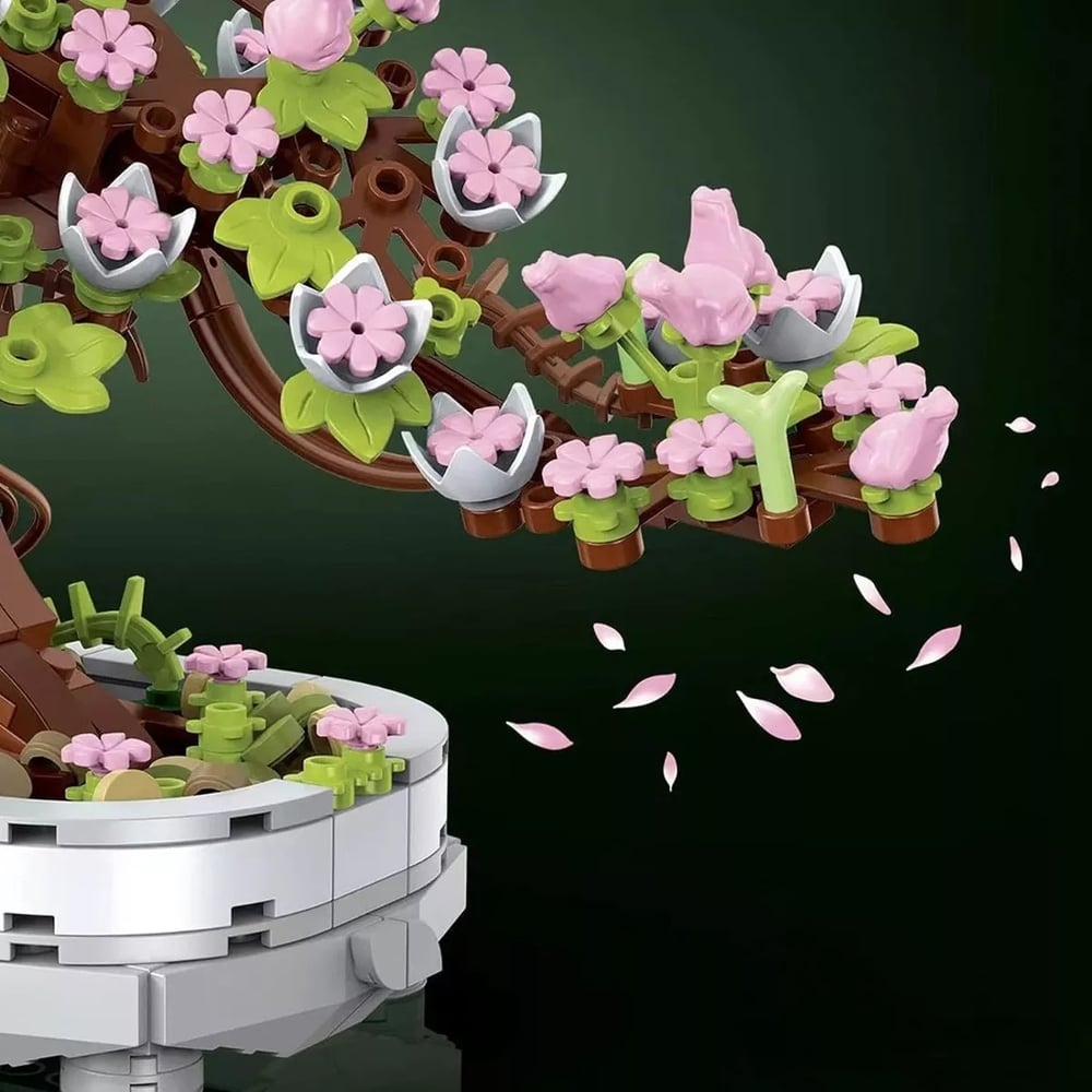 Foto 4 pulgar | Juego de Bloques De Construcción Toy Potted Cherry Bonsai 462 Piezas - Venta Internacional