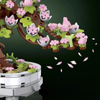 Foto 3 | Juego de Bloques De Construcción Toy Potted Cherry Bonsai 462 Piezas - Venta Internacional