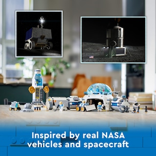 Foto 3 | Juguete Lego City Lunar Research Base Outer Space 60350 Con 6 Minifiguras De Astronautas - Venta Internacional.