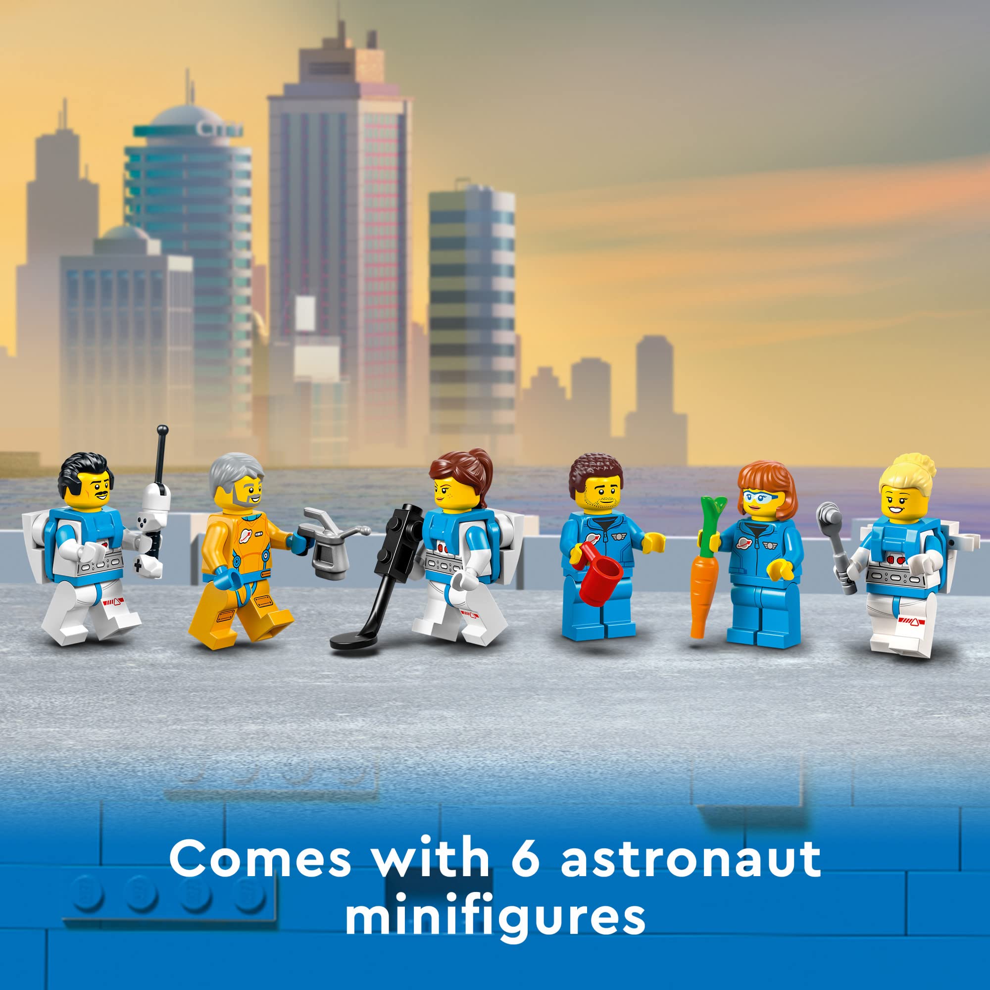 Foto 6 pulgar | Juguete Lego City Lunar Research Base Outer Space 60350 Con 6 Minifiguras De Astronautas - Venta Internacional.