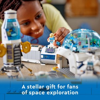 Foto 6 | Juguete Lego City Lunar Research Base Outer Space 60350 Con 6 Minifiguras De Astronautas - Venta Internacional.