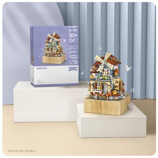 Foto 4 | Juego De Bloques De Construcción Phynedi Goshfun Street View Windmill 799 Piezas - Venta Internacional.