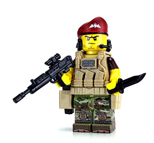 Foto 3 pulgar | Minifigura Battle Brick De Coleccionista, Paracaidista Británico - Venta Internacional.